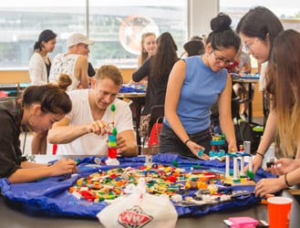 Summer Lab participants at work in the LEGO® Serious Play® workshop